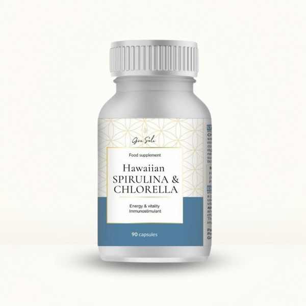 GraSole Hawaiian Spirulina & Chlorella – maisto papildas energijai, imunitetui ir kasdieniam organizmo gyvybingumui palaikyti